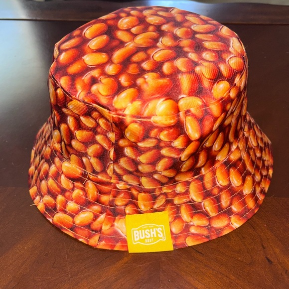 Bean Pattern Bucket Hat - Picture 2 of 4